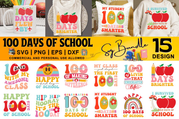 100 Days of School Retro SVG Bundle: A Crafts & Graphics Review