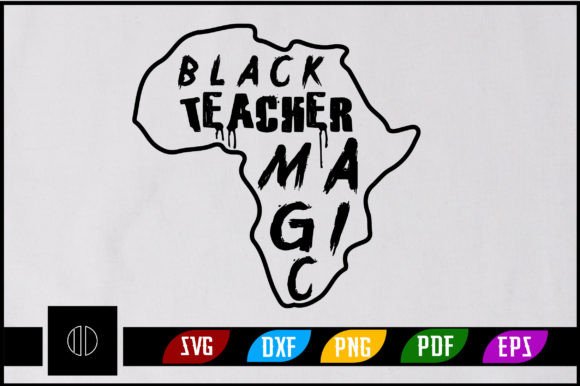 Black Teacher Magic SVG Design: A Versatile Graphic for Crafts and Creative Projects