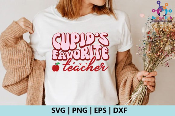 Cupids Favorite Teacher Retro SVG: A Graphic Designer’s Take for Crafts and Creative Projects