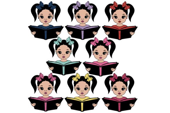 Girl Reading SVG for Crafts: A Versatile Graphic Design Asset