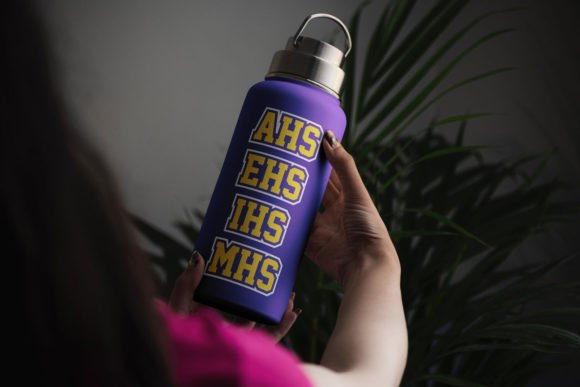 High School Initials SVG Set for Crafts and Graphics