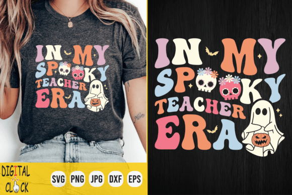 In My Spooky Teacher Era Halloween SVG: A Graphic Design Asset for Crafters