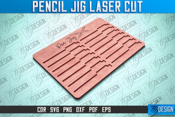 Pen Jig Laser Cut SVG Teacher Gift – A Versatile Graphic Design Asset for Crafts and Local Businesses