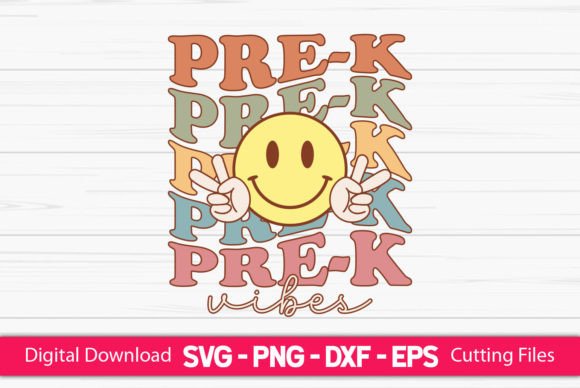 Pre-k Teacher Vibes SVG – A Creative Design Asset for Crafts and Branding