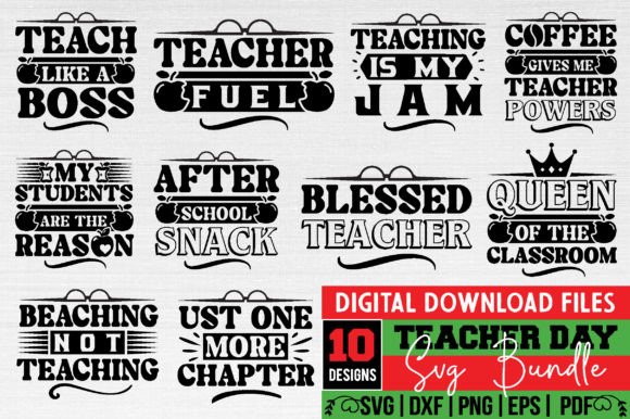 Teacher Day SVG Bundle: A Versatile Graphic Design Asset for Crafts and Creative Projects