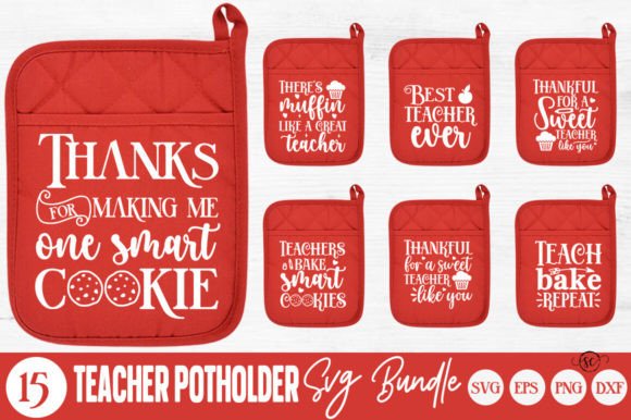 Teacher Potholder SVG Bundle: A Polished Graphic Design Asset for Content Creators