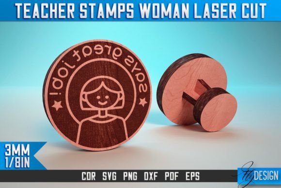 Teacher Stamp Woman SVG: A Versatile Graphic Design Asset for Crafts & Branding