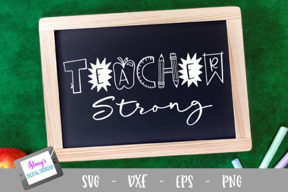 Teacher Strong SVG: A Versatile Graphic Design Asset for Crafts and Education Content