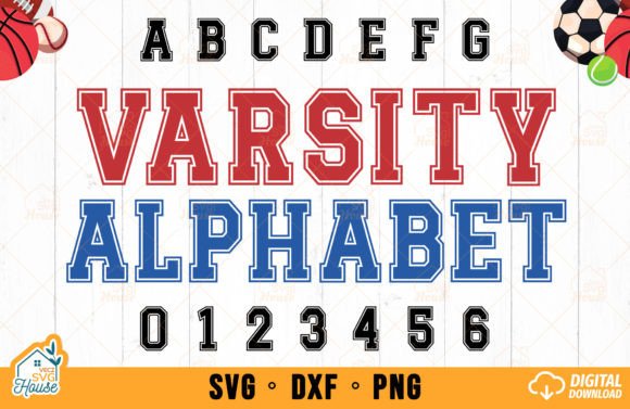 Varsity Alphabet Letters Number SVG: A Versatile Design Asset for Crafts and Graphics